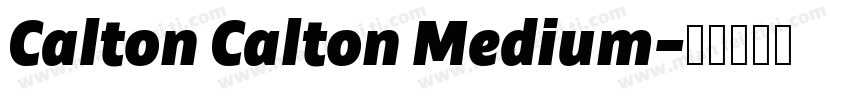 Calton Calton Medium字体转换